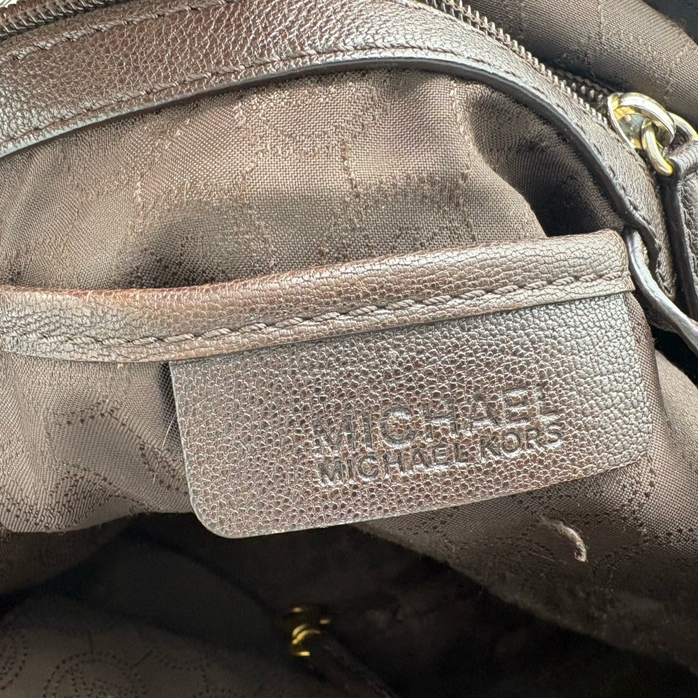 Michael Kors Python Print Leather Shoulder Bag - image 8